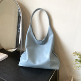 KKBOXLY 2025 Korean Lazy Wind Solid Color Big Bag popular New Versatile Casual Shoulder Commuter Large Capacity Soft Pitot Bag