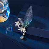 2025 Niche high-end autumn and winter coat sweater accessories design fashion corsage anti-light pin butterfly wing brooch