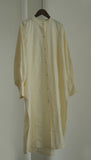 cotton jacquard striped bat-sleeved long shirt, oriental aesthetic literary stand-up collar wide cardigan S23061