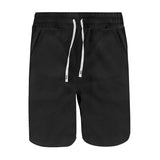 KKBOXLY popular summer loose sports and leisure versatile five-point pants lace-up solid color heavy twill premium texture shorts