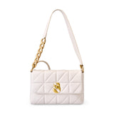 New Rhombus Chain Bag Leather Shoulder Underarm Bag Fashion Versatile Oblique Span Bag Women's Bag
