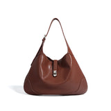 2025 popular new large-capacity portable underarm bag women's fashion retro shoulder bag niche versatile commuter tote bag