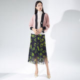 2025 Knitted cardigan autumn women's loose bat sleeve single-breasted temperament Korean version of gentle style versatile long-sleeved cardigan jacket