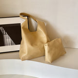 KKBOXLY 2025 Korean Lazy Wind Solid Color Big Bag popular New Versatile Casual Shoulder Commuter Large Capacity Soft Pitot Bag