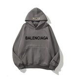 KKBOXLY 2025Essentials Season 8 Tide Brand Letter BALENC High Street Loose Fleece FEAROFGOD Men's and Women's Hoodies