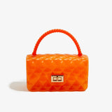 KKBOXLY 2025 trendy PVC Barbie jelly bag, fashionable and versatile handbag, dirt-resistant and easy-to-wash multi-color bag cover women's bag customization