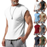 KKBOXLY 2025 24 2025 trade hot-selling men's clothing summer new sleeveless t-shirt youth casual loose solid color thin vest t-shirt men