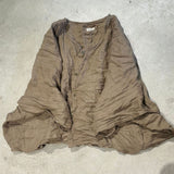 2025    23/4/Half Dust/Literary Retro Linen Hand Sewn Thread Breasted Loose Shoulder Shoulder Shirt