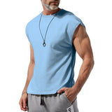 KKBOXLY 2025 24 2025 trade hot-selling men's clothing summer new sleeveless t-shirt youth casual loose solid color thin vest t-shirt men