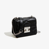 KKBOXLY 2025 PU diamond square bag fashionable versatile handbag summer women's messenger bag soft casual shoulder bag customization