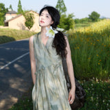 Spring dopamine wear suit loose big skirt dress long skirt C0122 sunscreen shirt cardigan C0205