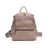 2025 2025 new solid color soft leather high-end backpack fashion trend lightweight multi-purpose women's bag leisure bag