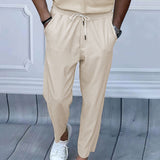 KKBOXLY New new cross-border men's spring and summer loose straight corduroy casual trousers American oversize trousers men's