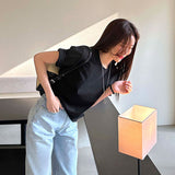 summer new heavy short-sleeved T-shirt Korean ins style high-end basic model, inner and outer wear bottom top