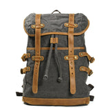 KKBOXLY 2025 Korean version Muchuan canvas men's bag casual backpack men's waterproof outdoor travel bag student schoolbag New supply