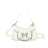 KKBOXLY 2025 Chain Portable Small Bag Women's popular New Fashion Retro One Shoulder Underarm Bag Niche Design Crossbody Baguette Bag