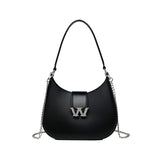 KKBOXLY 2025 PVC Barbie jelly bag fashionable and versatile crescent armpit bag dirt-resistant and easy-to-wash summer women's handbag customization