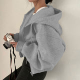 2025 popular Autumn   Women's New Fashion Casual Zipper Cardigan Thin Velvet Sweater Jacket Women's 661