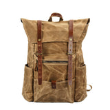 KKBOXLY 2025 New 2025 retro men's canvas backpack outdoor waterproof hiking bag large-capacity camping bag wholesale