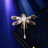 2025 fashion versatile personality wings activity painted corsage temperament pin jacket cardigan dragonfly brooch women
