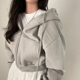 2025 popular Autumn   Women's New Fashion Casual Zipper Cardigan Thin Velvet Sweater Jacket Women's 661