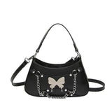 KKBOXLY 2025 Chain Portable Small Bag Women's popular New Fashion Retro One Shoulder Underarm Bag Niche Design Crossbody Baguette Bag