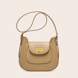 new niche design saddle bag fashion personality shoulder messenger bag leather women's bag