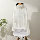 Cool feeling channel good goods! A certain Xia Pingti style large version UPF50 + original yarn vinyl hat sunscreen jacket D211
