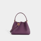 2025 Niche design texture first layer cowhide soft bag portable vegetable basket bag shoulder crossbody mini bucket bag women