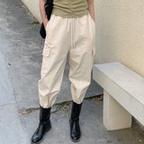 Autumn new n retro tooling casual pants versatile and thin personalized street straight casual sports radish pants
