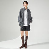 2025 Thick coat women's loose large size baseball jacket women's ins tide fashion casual sweater pleated outer clothes