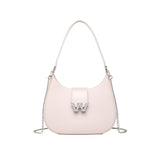 KKBOXLY 2025 PVC Barbie jelly bag fashionable and versatile crescent armpit bag dirt-resistant and easy-to-wash summer women's handbag customization