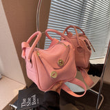 KKBOXLY 2025 niche design fashionable bucket bag women's popular new soft leather oblique span bag solid color shoulder handheld women's bag