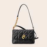 New Rhombus Chain Bag Leather Shoulder Underarm Bag Fashion Versatile Oblique Span Bag Women's Bag