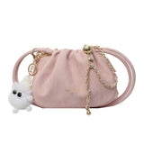 KKBOXLY 2025 Fashion Popular style small bag women's popular new casual versatile chain messenger bag popular shoulder drawstring bucket bag