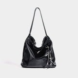 2025 Niche premium Maillard messenger bag women's autumn and winter popular new retro shoulder bag large capacity tote bag