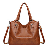 Spring New Women's Bag  Large Bag Portable Tote Bag Soft Leather Large Capacity Shoulder Crossbody Women's Bag