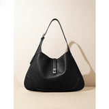 2025 popular new large-capacity portable underarm bag women's fashion retro shoulder bag niche versatile commuter tote bag