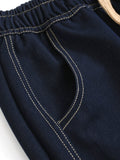 Solid color lace-up elastic waist cover shows leg length loose banana pants versatile thin women's pants jeans trousers J657