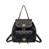 Autumn and winter new products women's bags, leather rhombus backpack women's  new fashion and high-end school bags, small backpacks
