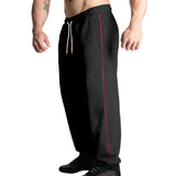 KKBOXLY 2025 Autumn New Men's Versatile Sports Men's Pants Straight Large Size Drawstring Men's Casual Pants