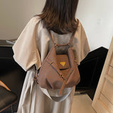 KKBOXLY 2025 Casual commuting retro matte large-capacity bag women's popular new autumn and winter double shoulder back bag single shoulder tote bag