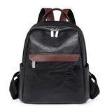 2025 Leisure commuter backpack 2025 new fashion simple large-capacity travel versatile women's bag soft leather student bag