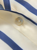 G419 vertical striped lapel single-breasted spring new 2023 commuter temperament long-sleeved OL versatile blouse shirt