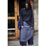 2025    21/8 Mori, Ramie, Early Autumn New Products Simple Literary Basic Crew Neck Pullover Bottom Shirt