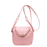 KKBOXLY 2025 niche design fashionable bucket bag women's popular new soft leather oblique span bag solid color shoulder handheld women's bag