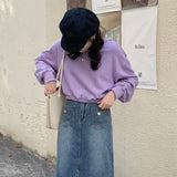 Spring new Korean pure cotton short sweater n trend ins slim-fit versatile hooded terry sports hoodie