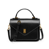 Bag  genuine leather vegetable tanned cowhide new high-end simple fashion temperament women's bag portable one-shoulder crossbody mailman