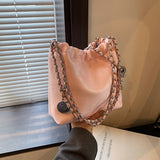 KKBOXLY 2025 Niche design chain underarm bag women's popular new models are popular this year, high-end bucket bags, crossbody shoulder bags.