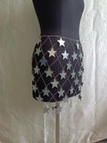 2025  4201 2025 sexy metal chain with acrylic sheet five-pointed star pendant fashionable and exquisite belt waist chain skirt
